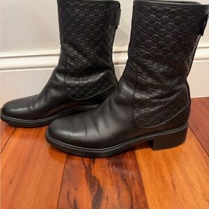 Women’s Gucci  Black Leather Boots